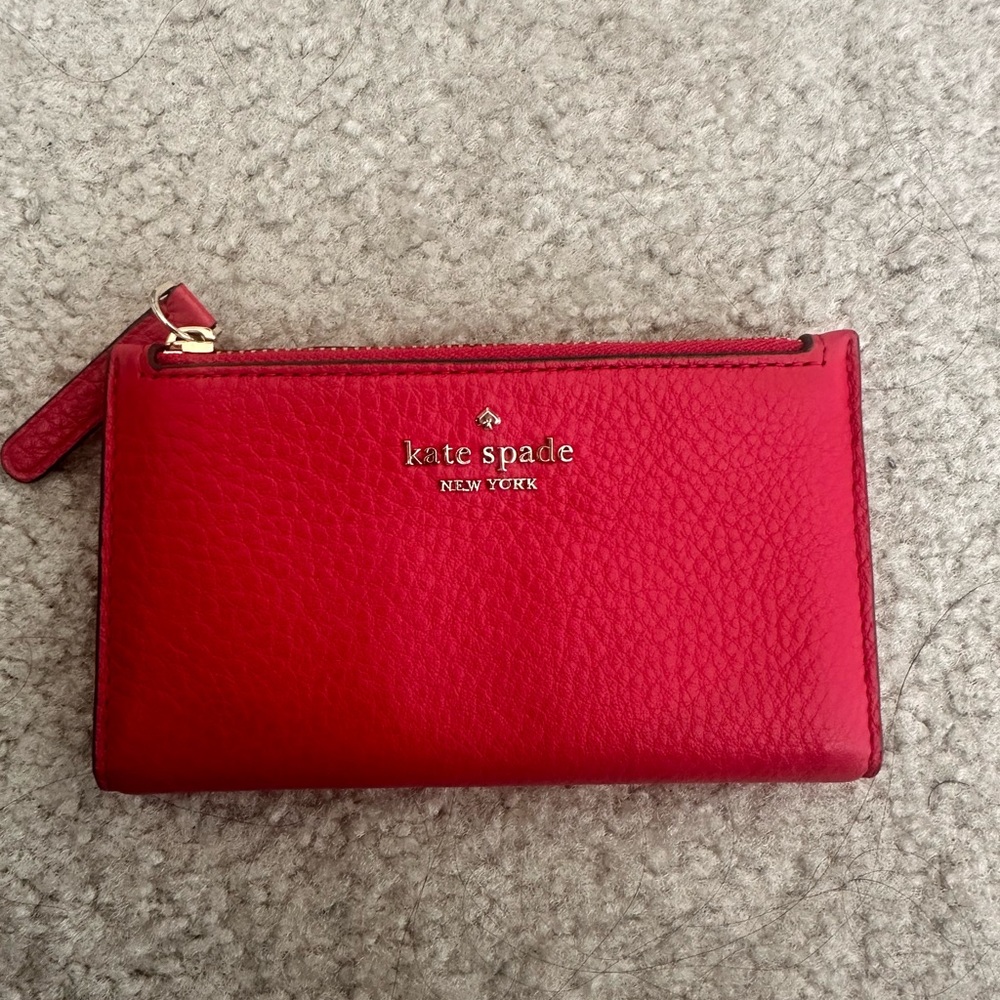 Kate Spade Vibrant Red Leather Wallet